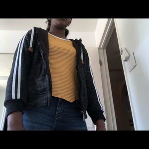 black adidas jacket.